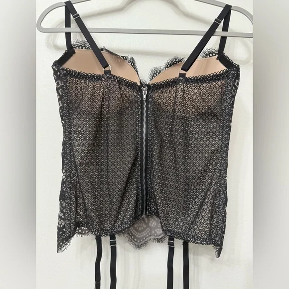 Victorias Secret Black Lace Bustier Top - Picture 5 of 7